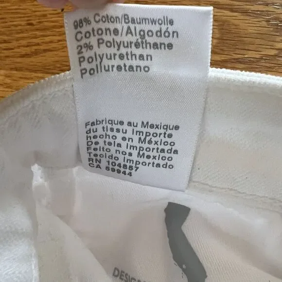 AG Adriano Goldschmied High Rise Boot Cut Jeans Sz 25 White‎ Alexxis Vintage Fit